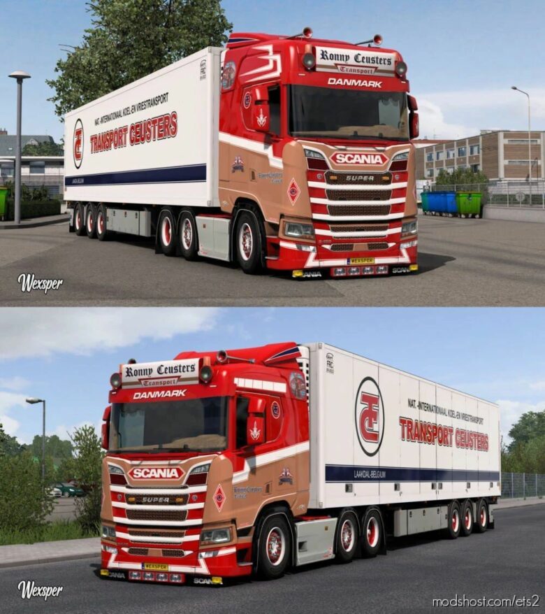 ETS2 Scania Mod: R & S Ronny Ceusters Skinpack (Featured)