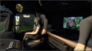 ETS2 Mod: Dark Brown Interior For Mercedes Actros 2009 V0.9 (Image #2)