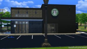 Sims 4 House Mod: Starbucks Modern Restaurant (Image #10)