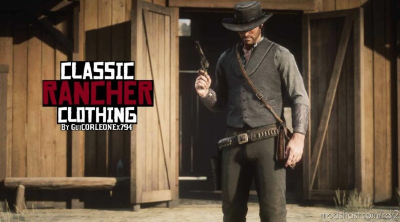 RDR2 Player Mod: Classic Rancher Clothing – RDR1 Accurate Rancher Outfit (Featured)