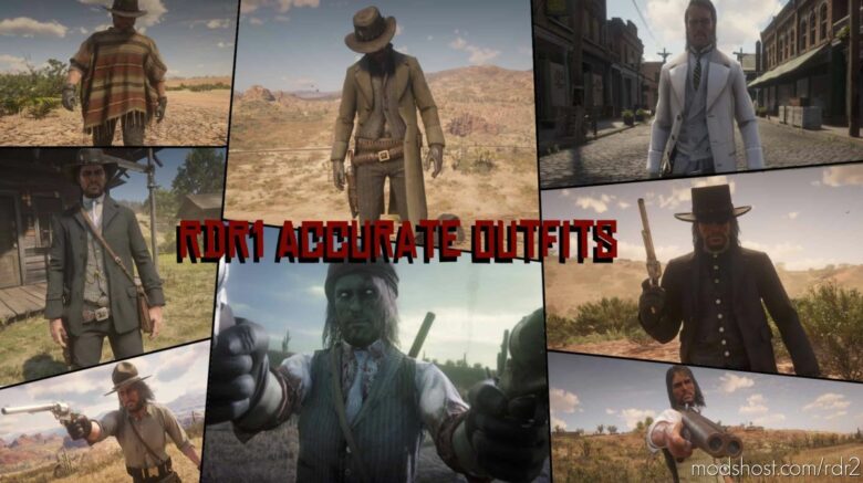 RDR2 Player Mod: RDR1 Accurate Outfits Overhaul V2.4 (Featured)