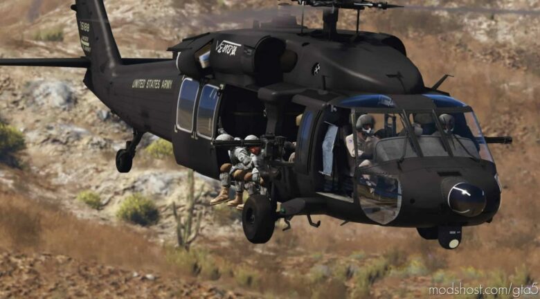 GTA 5 Vehicle Mod: MH-60L Black Hawk “Battle Of Mogadishu” (Featured)