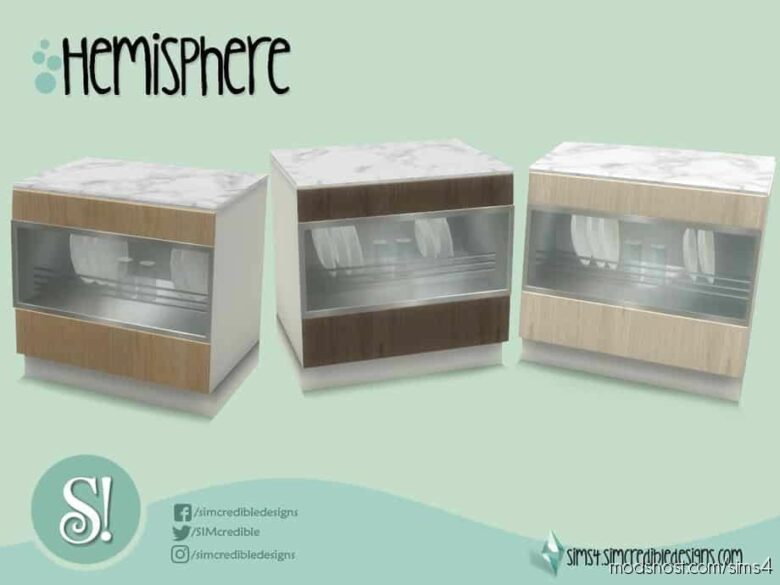 Sims 4 Interior Mod: Hemisphere Dishwasher (Featured)