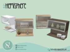 Sims 4 Interior Mod: Hemisphere Wall Cabinet 2 (Featured)