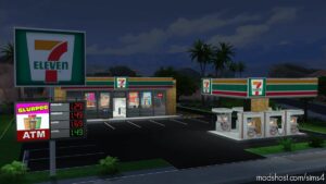 Sims 4 House Mod: 7-Eleven GAS Station (Image #10)