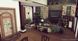 Sims 4 House Mod: Craftsman Cabin – NO CC (Image #9)