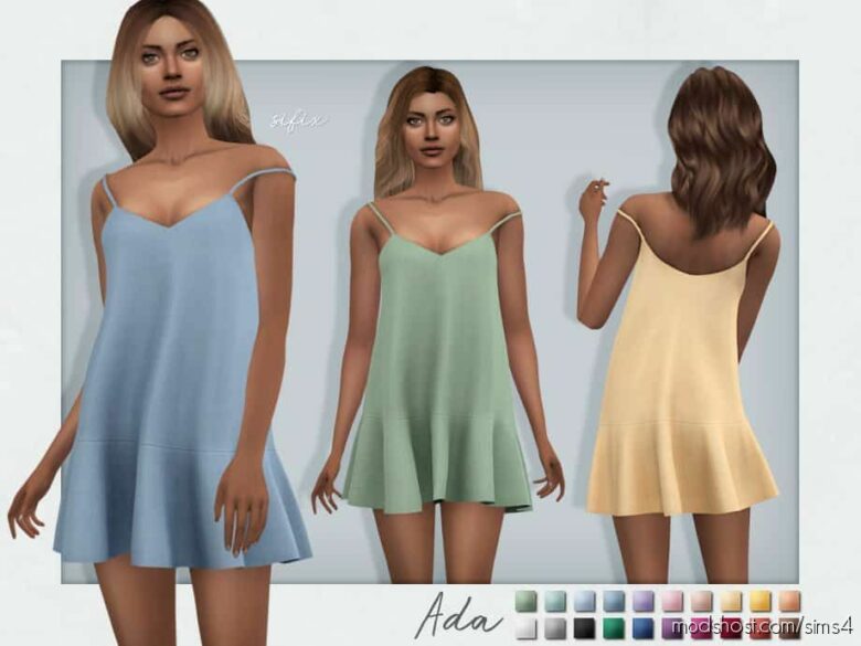 Sims 4 Clothes Mod: ADA Dress (Featured)