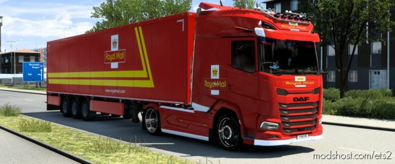 ETS2 DAF Skin Mod: XG+ Royal Mail XG Parcelforce (Featured)