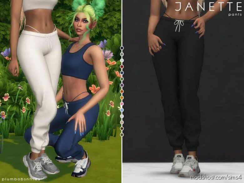 Sims 4 Clothes Mod: Janette Pants (Featured)