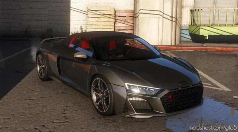 GTA 5 Audi Vehicle Mod: 2020 Audi R8 Spyder (Featured)