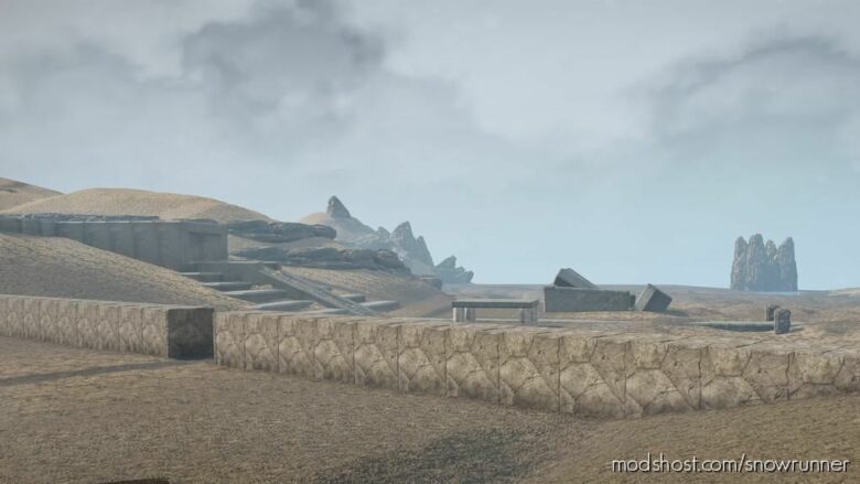 SnowRunner Map Mod: Black Sands V (Featured)