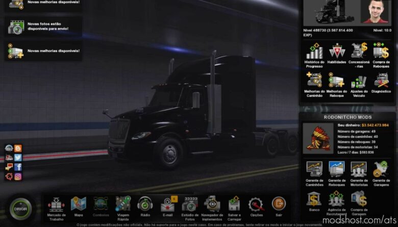 ATS Save Mod: Profile 1.41.1.55S By Rodonitcho Mods 1.41 (Featured)