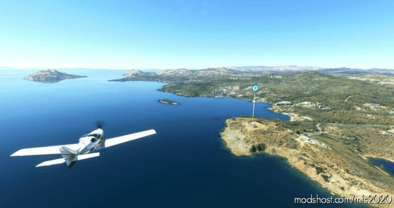 MSFS 2020 Greece Scenery Mod: Cape Sounion, Temple Of Poseidon V0.1 (Featured)