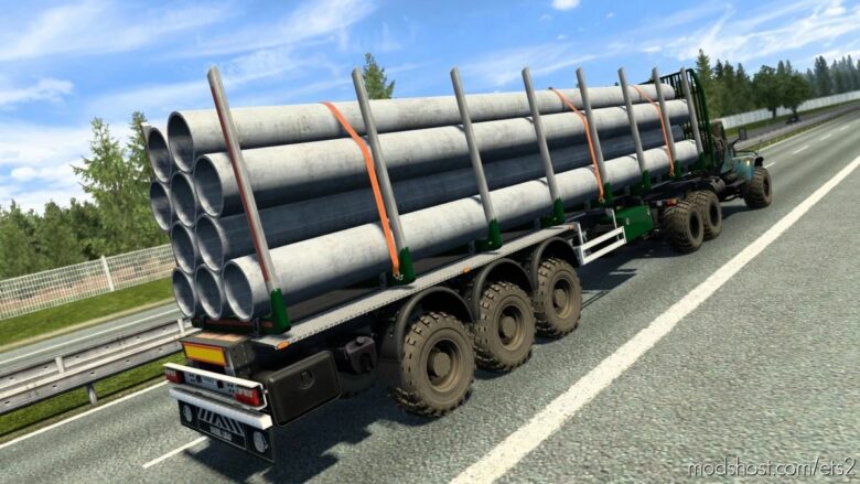 ETS2 Mod: Off-Road Chassis For Trailers SCS BOX 1.41.X.+ (Featured)