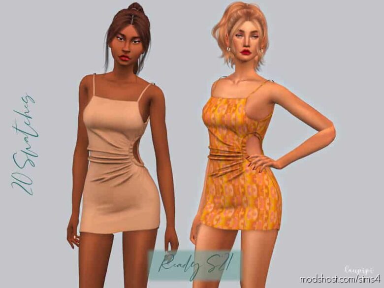 Sims 4 Clothes Mod: Cut-Out Dress (Featured)