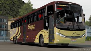 ETS2 Volvo Bus Mod: Comil 345 L Volvo 6×2 ATS E 1.41.X (Image #3)