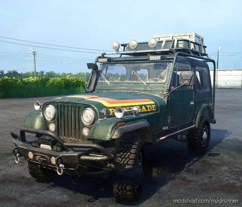 MudRunner Jeep Car Mod: CJ-7 Renegade Mod (Featured)