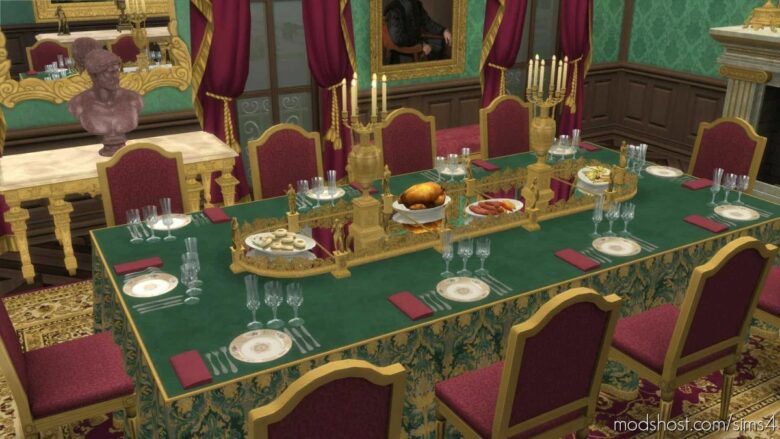 Sims 4 Interior Mod: Dinnerware SET (Featured)