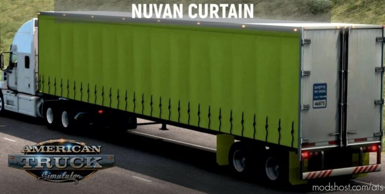 ATS Mod: Nuvan Curtain Trailer V2.1 1.41.X (Featured)