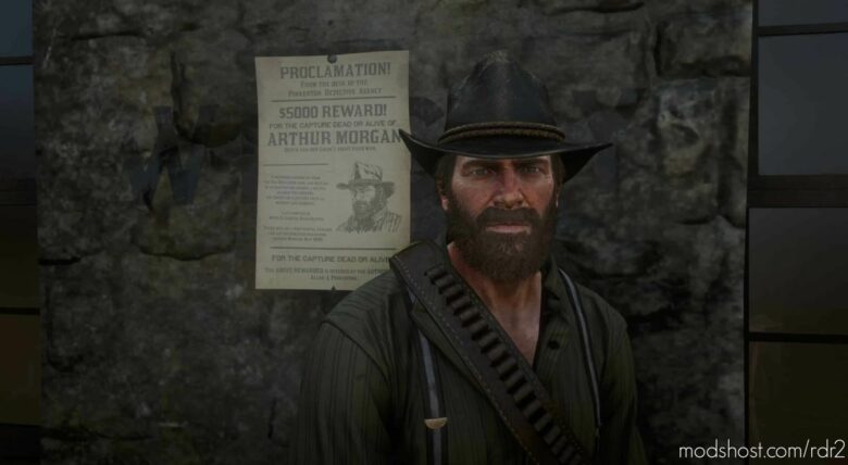 RDR2 Mod: Arthur Morgan Bounty Poster (Featured)