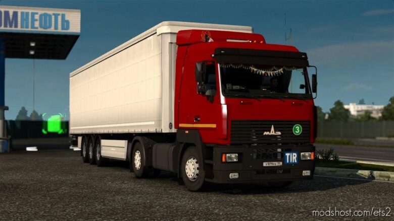 ETS2 MAZ Truck Mod: 5340/5440/6430A8 Reworked 1.41.X (Featured)