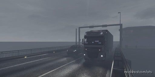 ATS Rain Weather Mod: Increased Rain Intensity 1.41.X (Featured)