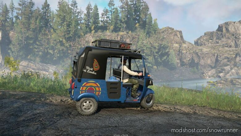 SnowRunner Vehicle Mod: Rickshaw TUK TUK – From SRI Lanka (Featured)