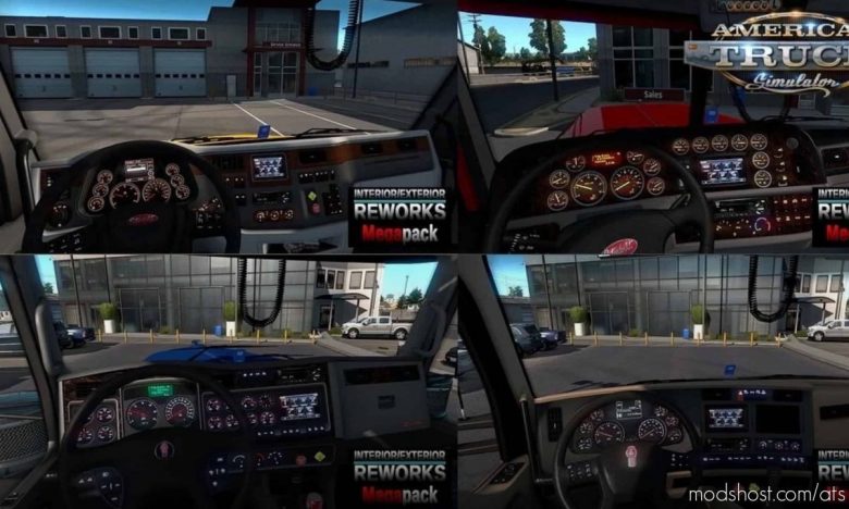 ATS Mod: Interior/Exterior Reworks Megapack V2.0.1 1.41.X (Featured)