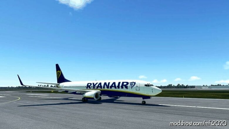 MSFS 2020 737-800 Livery Mod: B738 Ryanair Rock (Featured)