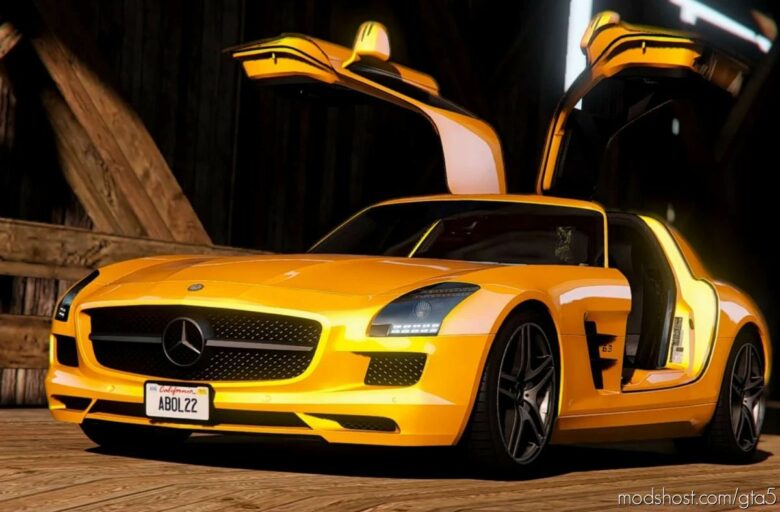 GTA 5 Mercedes-Benz Vehicle Mod: 2011 Mercedes-Benz SLS AMG (Featured)