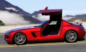 GTA 5 Mercedes-Benz Vehicle Mod: 2011 Mercedes-Benz SLS AMG (Image #9)