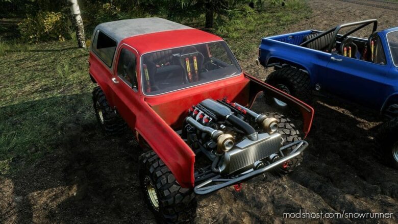 SnowRunner Car Mod: Hooligan Squarebody-Utility-Vehicle (SUV) V (Featured)