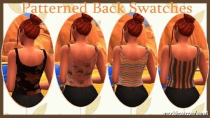 Sims 4 Clothes Mod: Lace-Up Blouse (Image #8)