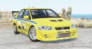 BeamNG Mitsubishi Car Mod: Lancer Evolution VII 2 Fast 2 Furious (Featured)