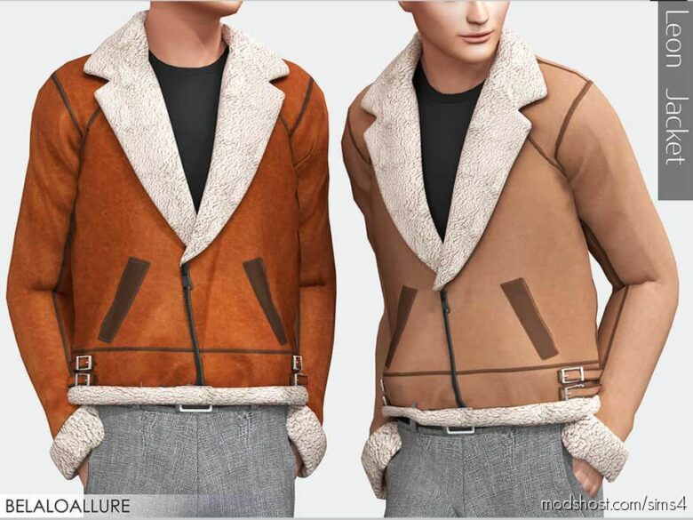 Sims 4 Clothes Mod: Leon Jacket (Featured)