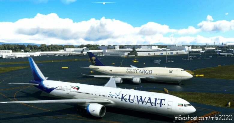 MSFS 2020 Kuwait Livery Mod: Airways Boeing 777-300ER (Captain SIM) (Featured)