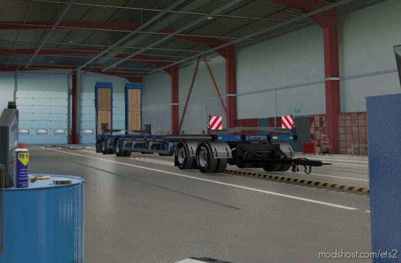 ETS2 Trailer Mod: Tandem SCS Lowbed V0.3 Beta (Featured)