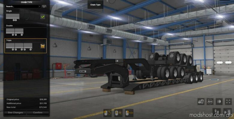 ATS Mod: Stacked SCS Lowboy Trailers V1.3 1.41.X (Featured)