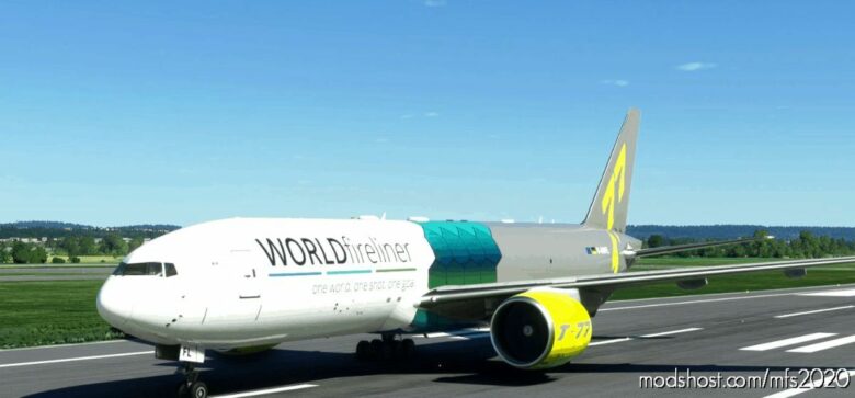 MSFS 2020 8K Livery Mod: Captain SIM B777-200F – Worldfireliner 8K Fictional (Featured)