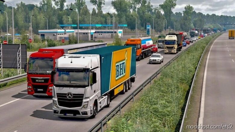 ETS2 Mod: Realistic Agressif Traffic 1.41.X (Featured)