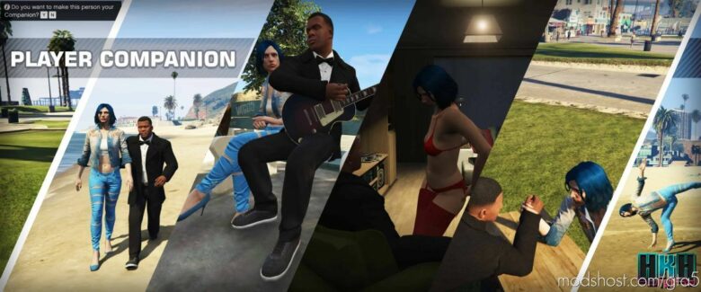 GTA 5 Script Mod: Player Companion 1.2 (Controller Support, Bugfix) (Featured)