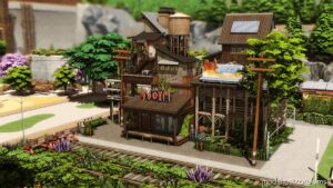 Sims 4 House Mod: Industrial Cafe – NO CC (Image #11)