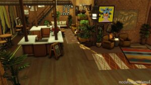 Sims 4 House Mod: Industrial Cafe – NO CC (Image #19)