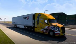 ATS Freightliner Mod: Ship EX Logistics (Honor OUR Military) Skin (Image #3)