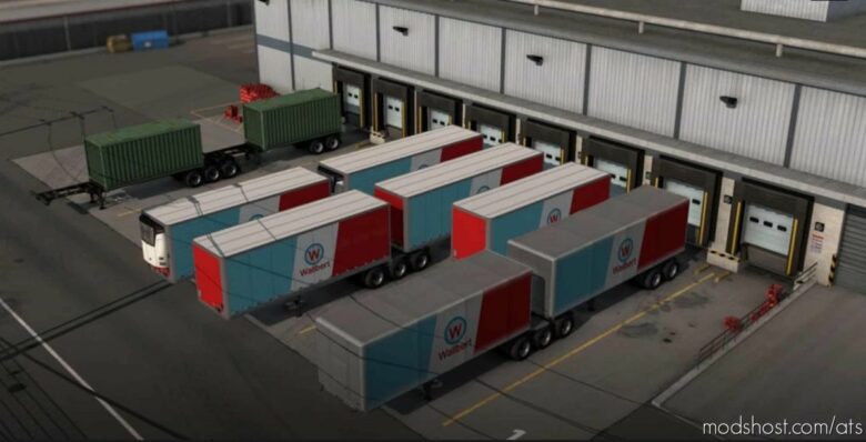 ATS Mod: Freight Market B-Double Trailers -Updated- 1.41.X (Featured)