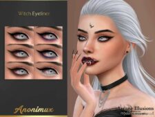 Sims 4 Makeup Mod: Arcane Illusions – Witch Eyeliner (Featured)