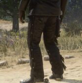 RDR2 Mod: Black Gunslinger Jacket And Fringed Chaps (Image #4)