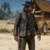 RDR2 Mod: Black Gunslinger Jacket And Fringed Chaps (Image #7)