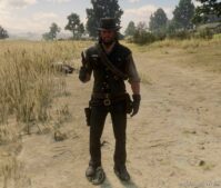 RDR2 Mod: Black Gunslinger Vest (Featured)