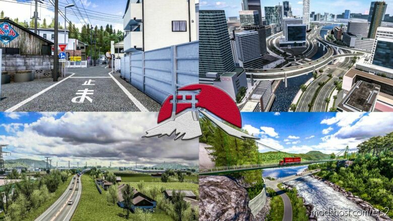 ETS2 Japan Map Mod: Project Japan V1.0.3 1.41.X (Featured)